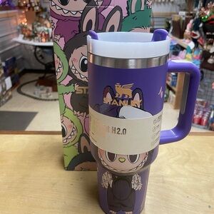 Stanley Purple Labubu 40 ounce Tumbler